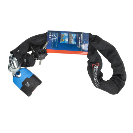 chain lock Power1 + padlock art 4-stars 120cm