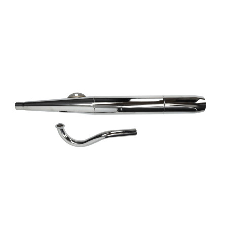 uitlaat jamarcol 6.3 met bocht (made in EU) chroom puch, puch maxi
