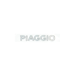 emblem Piaggio original word [piaggio] rear cover 3D black/chrome zip 4t 2h002014