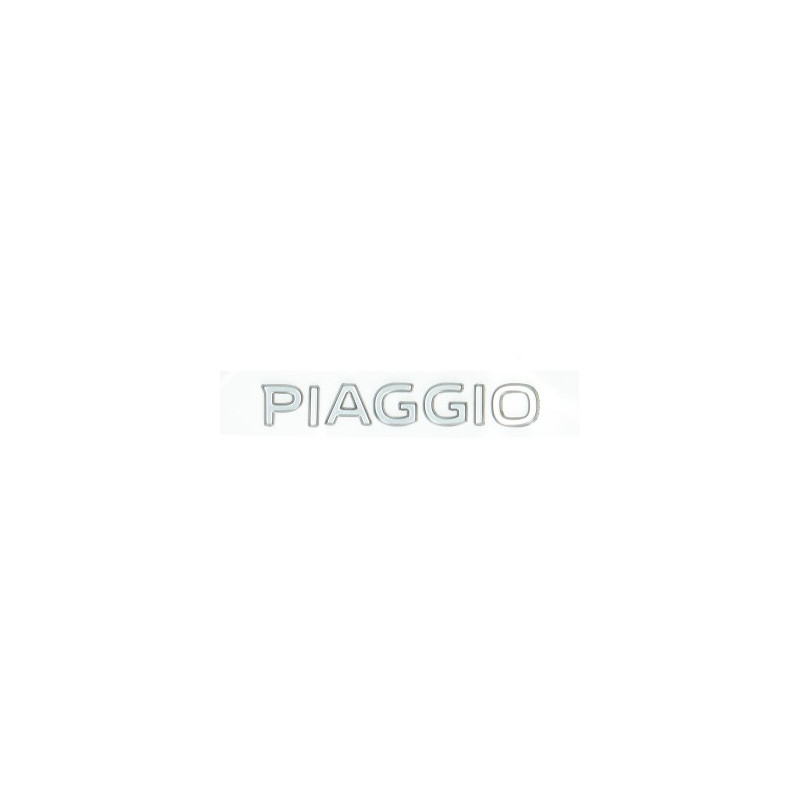 embleem Piaggio origineel woord [piaggio] achterscherm 3D zwart/chroom zip 4t 2h002014