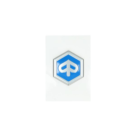 embleem Piaggio origineel logo zeskant voorscherm Piaggio zip 2t , zip 4t 2h002013