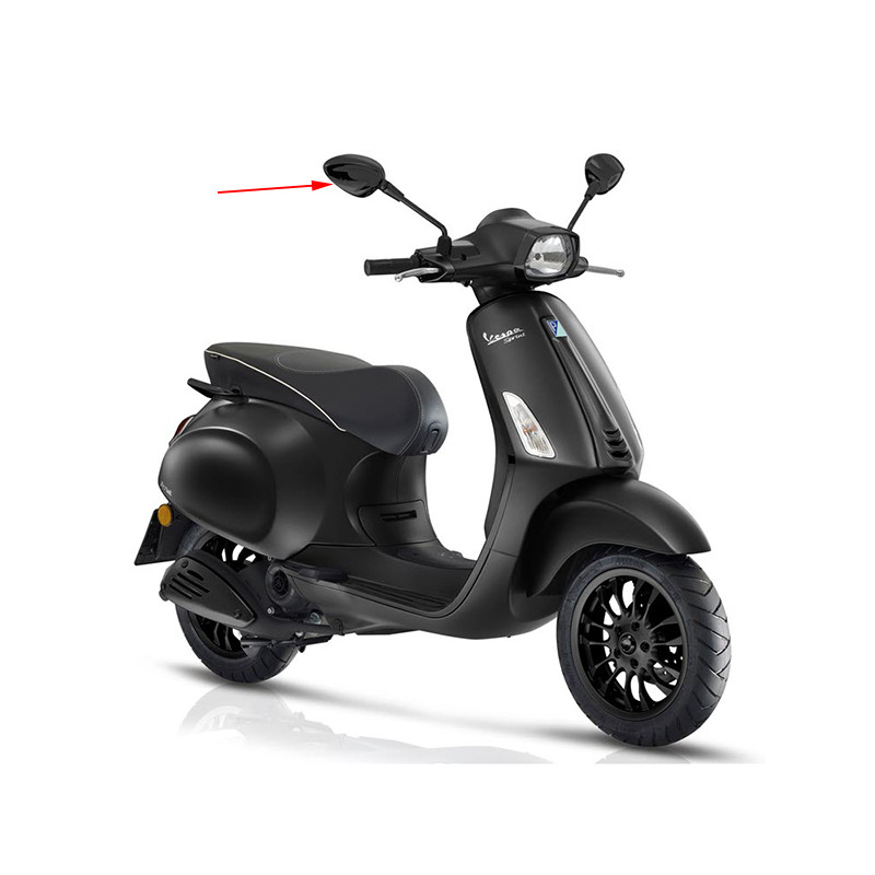 spiegel Piaggio origineel rechts [notte] m8 zwart sprint, sprint 4t (euro4) cm262014