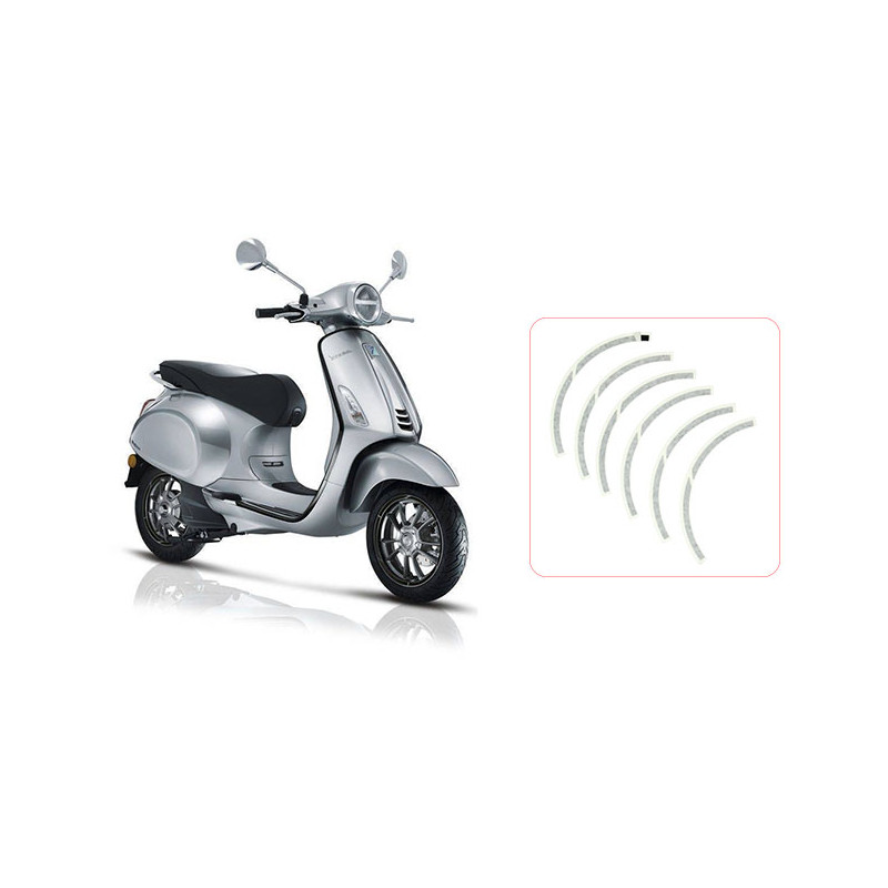 sticker set Piaggio original rear wheel wheel border black elettrica, Primavera, sprint 2h002850000a3