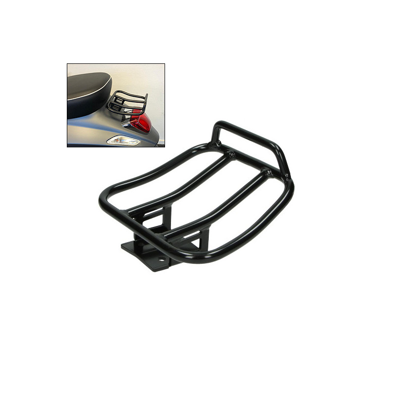 achterdrager Regia sport (made in EU) Evo zwart hoogglans vespa, primavera, sprint