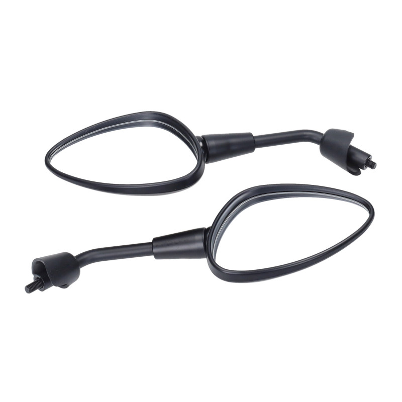 mirror set DMP short right screw thread m8 black matt sprint