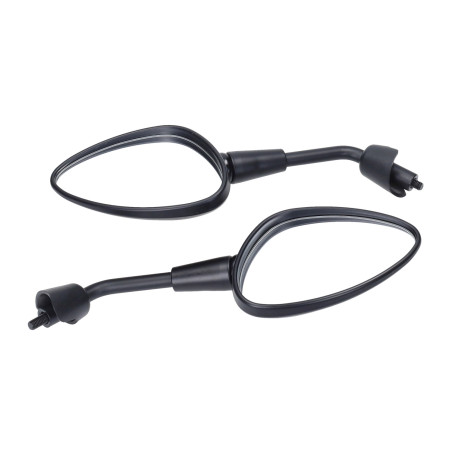 mirror set DMP short right screw thread m8 black matt sprint
