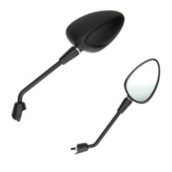 spiegelset DMP lang m8 zwart mat vespa, sprint