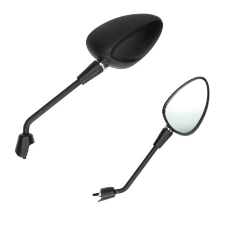 spiegelset DMP lang m8 zwart mat vespa, sprint