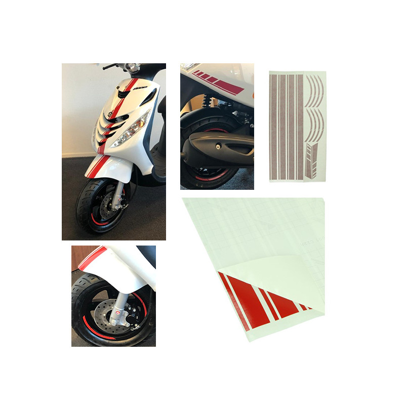 sticker set sport euro-2/4/5 AMG 14-piece red 14-parts zip2000