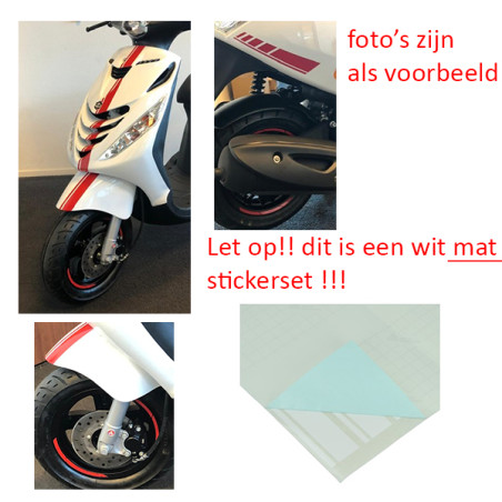 stickerset sport euro-2/4/5 AMG wit mat 14-delig zip2000