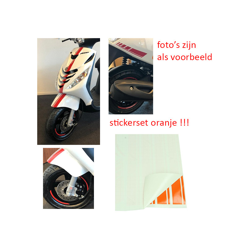 sticker set sport euro-2/4/5 AMG 14-piece orange 14-parts zip2000
