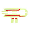 sticker set Piaggio original euro-5 sport 2021 sprint 2h004068