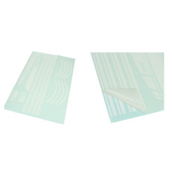 stickerset sport euro-2/4/5 AMG wit mat 16-delig primavera, sprint