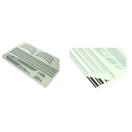 stickerset sport euro-2/4/5 AMG zwart mat 16-delig primavera, sprint