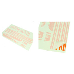 sticker set sport euro-2/4/5 AMG orange 16-parts Primavera, sprint