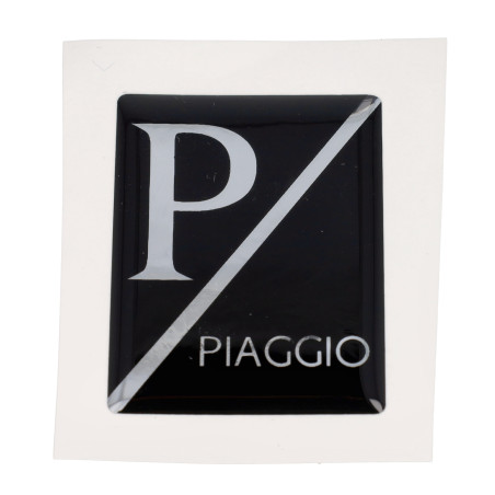 sticker logo front cover hexagon 3d black lx, piaggio, Primavera, sprint