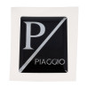 sticker logo front cover hexagon 3d black lx, piaggio, Primavera, sprint