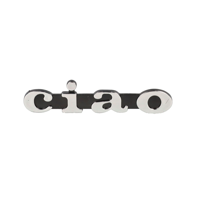 clip-on logo side cover chrome vespa, ciao
