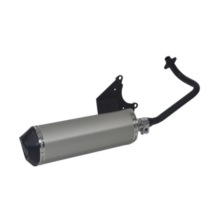 uitlaat jamarcol ovaal (made in EU) (model Akrapovic) euro-2 alu/zwart lx 4t, primavera, sprint, vespa S 4t-2v