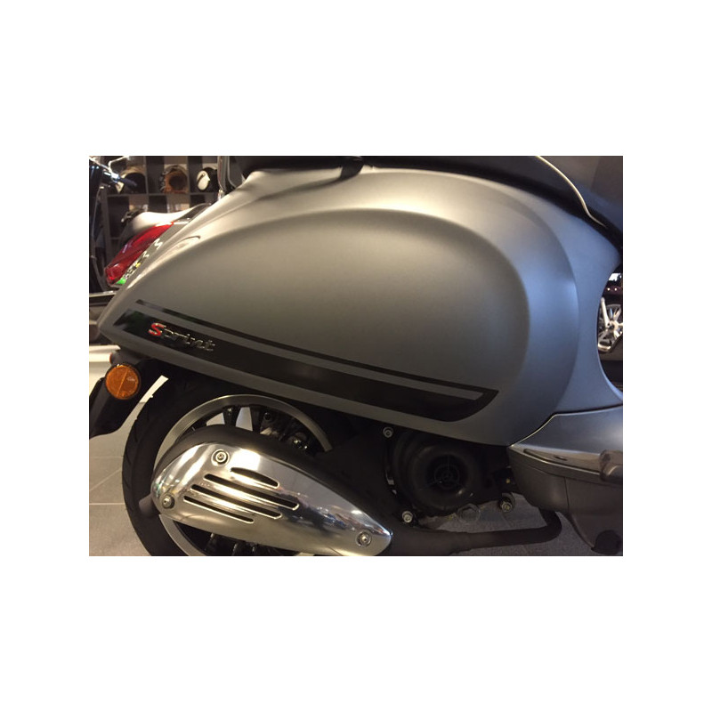 sticker set Piaggio original side cover 2016 black sprint sport 2h000931000a1