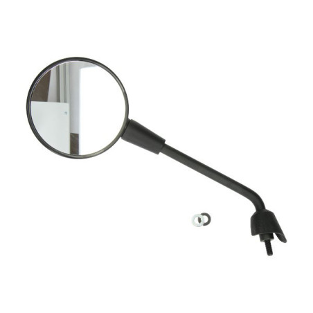 spiegel origineel model lang met E-keur M8 draad links zwart mat gts, primavera