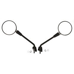 mirror set long model original E-mark black matt gts all models, Primavera