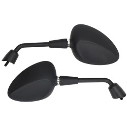 mirror set short model original E-mark m8 black matt vespa, sprint