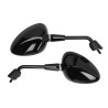 mirror set short model original E-mark m8 black gloss vespa, sprint