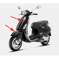 sticker set Piaggio original sport vespa antraciet/orange Primavera, sprint 606078m0002 op op