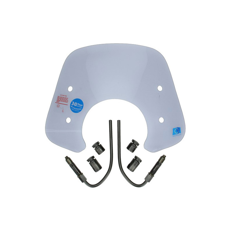 windshield Regia with mounting set model original (made in EU) smoke Primavera