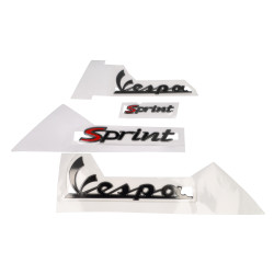 emblem set vespa smoke 4-parts sprint 50/125/150
