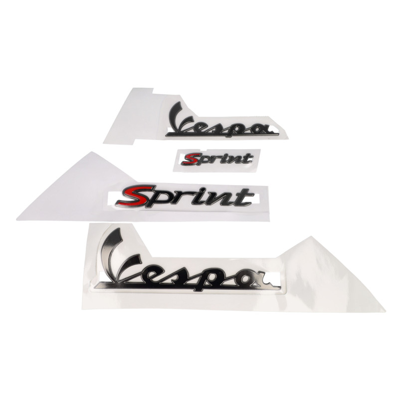 embleemset vespa smoke 4-delig sprint 50/125/150