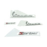 embleemset vespa vespa chroom 4-delig sprint