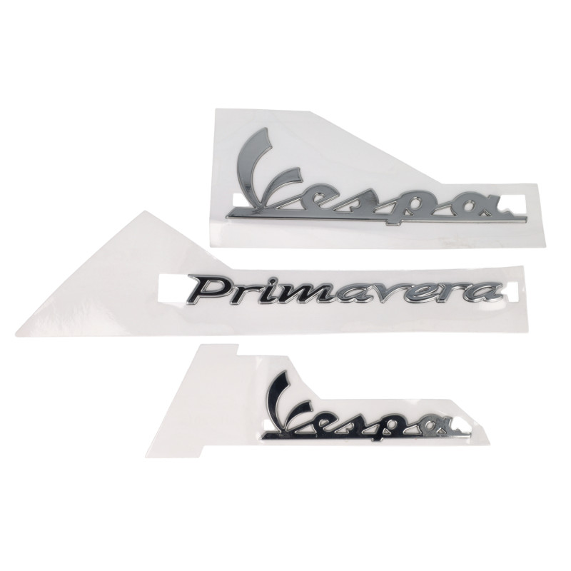 embleemset vespa vespa chroom 3-delig primavera