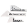 emblem set vespa vespa chrome 3-parts Primavera