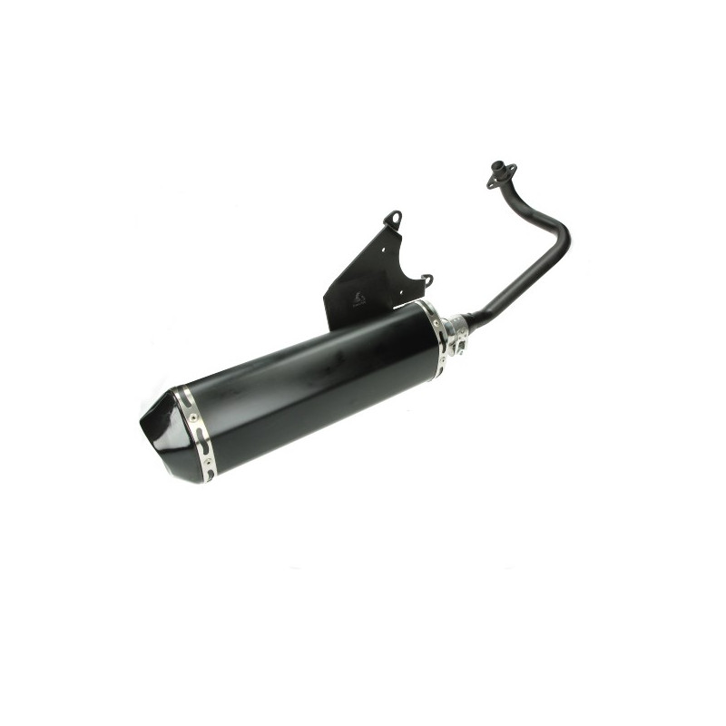 uitlaat jamarcol ovaal euro-2 (model Akrapovic) euro-2 zwart/zwart lx 4t-4v, primavera 4t-4v, sprint 4t-4v