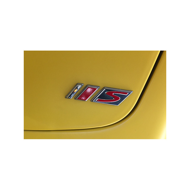 emblem Piaggio original leg shield lid word [S] (S) red gts 125cc, gts 300, sprint 50/125/150 2h001928