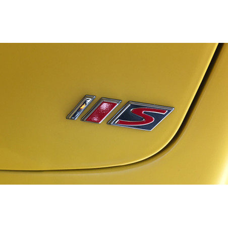 emblem Piaggio original leg shield lid word [S] (S) red gts 125cc, gts 300, sprint 50/125/150 2h001928