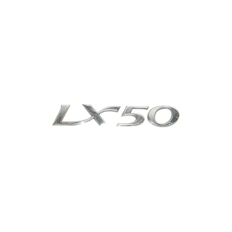embleem Piaggio origineel woord [lx50] zijscherm 8.5cm aluminium 656221