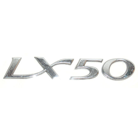 emblem Piaggio original word [lx50] side cover 8.5cm aluminum 656221