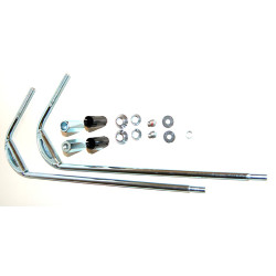 windshield Piaggio original fixation kit (part 1) chrome vespa lx, vespa S 602871m