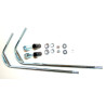 windshield Piaggio original fixation kit (part 1) chrome vespa lx, vespa S 602871m