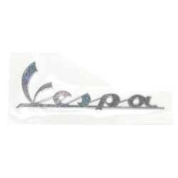 emblem Piaggio original word [vespa] big left 15cm aluminum gtv, px 200cc, vespa sxl 125, gts all models, vespa lx 656220