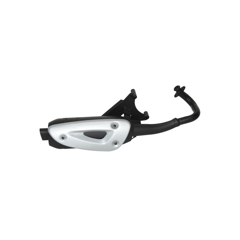 uitlaat tecno standaard model straight (made in EU) zwart et2, lx 2t, lxv 2t, vespa S 2t op op