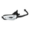 uitlaat tecno standaard model straight (made in EU) zwart et2, lx 2t, lxv 2t, vespa S 2t op op