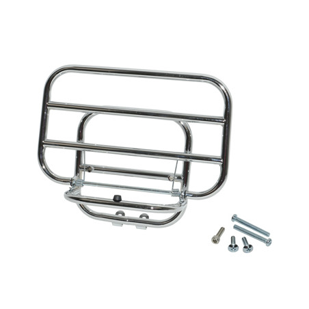rear carrier foldable chrome lxv, vespa lx, vespa S