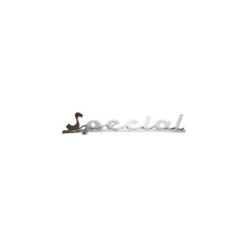 clip-on logo word [special] (bent) 13.5cm aluminum vespa