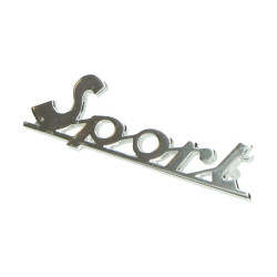 emblem word [sport] 7.5cm aluminum piaggio, vespa op op