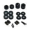 windshield Piaggio original cover set (part 2) black zip2000, et2-et4, vespa lx, vespa S 445809