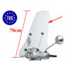 windshield Regia high (made in EU) (made in EU) for orig. fixation kit 70cm vespa lx